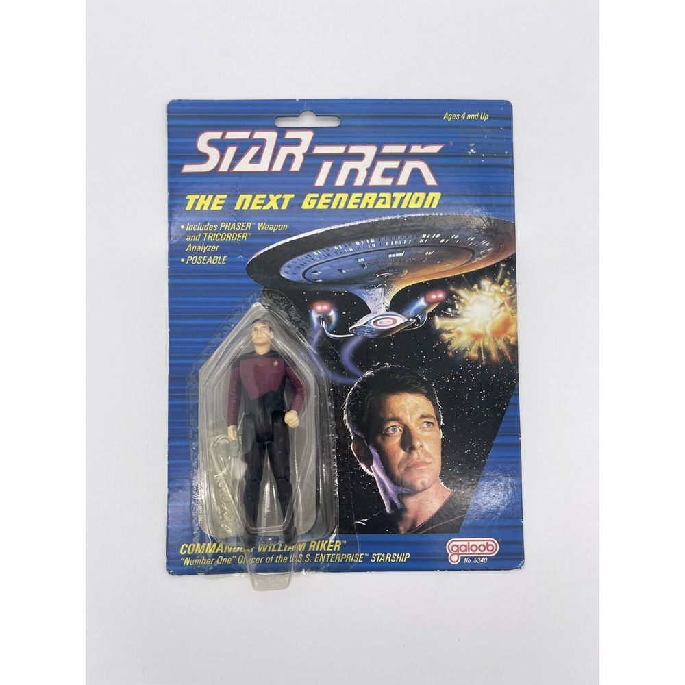 Playmates Star Trek The Next Generation Cmdr. William Riker Galoob Action Figure